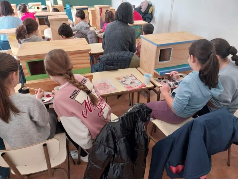 Taller de cajas nido en Horcajo de las Torres